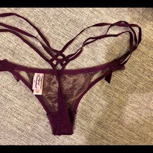 Agent Provocateur maroon thong size 2